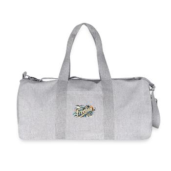 Freedom - Recycled Canvas Sports Bag by Stanley/Stella - heather grey - Front