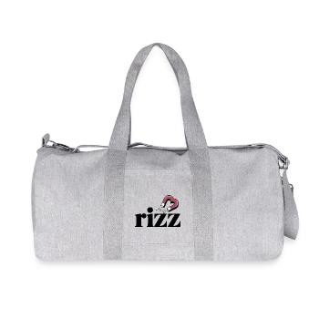 Rizz Magnet: Attract Your Charm with Magnet Heart - Recycled Canvas Sports Bag by Stanley/Stella - heather grey - Front