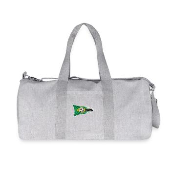 Brazil Flag 2026 Soccer - Recycled Canvas Sports Bag by Stanley/Stella - heather grey - Front