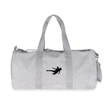 Football Silhouette – Action Kick - Sac de sport en toile recyclée Stanley/Stella - gris chiné - Devant