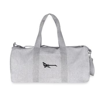 guitar union jack - Recycled Canvas Sports Bag by Stanley/Stella - heather grey - Front