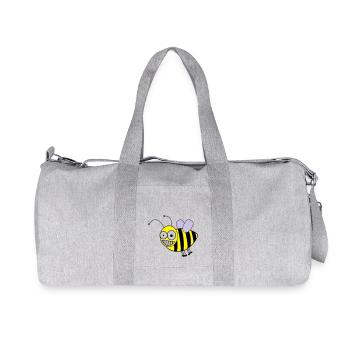 biene - Recycelte Canvas-Sporttasche von Stanley/Stella - Grau meliert - Vorne