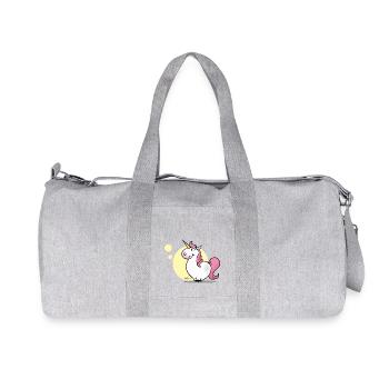 Einhorn - Recycelte Canvas-Sporttasche von Stanley/Stella - Grau meliert - Vorne