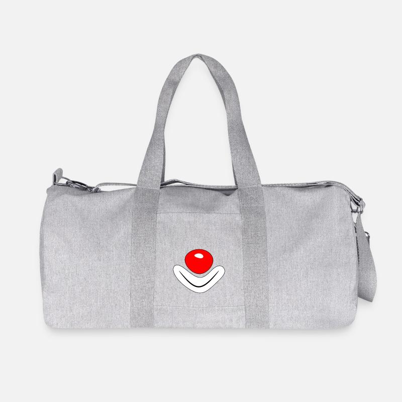 Clown - immer gute Laune halten - Recycelte Canvas-Sporttasche von Stanley/Stella - Grau meliert