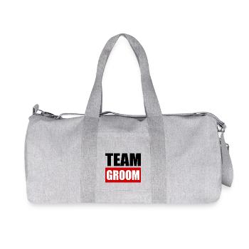Team groom - Recycled Canvas Sports Bag by Stanley/Stella - heather grey - Front