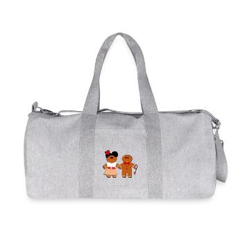 Alsace Couple by Mannele Mannala - Recycled Canvas Sports Bag by Stanley/Stella - heather grey - Front