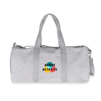RETRAITE. BONNE RETRAITE. JOYEUSE RETRAITE - Sac de sport en toile recyclée Stanley/Stella - gris chiné - Devant