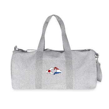 Japan Holland hands heart shape used - Recycled Canvas Sports Bag by Stanley/Stella - heather grey - Front