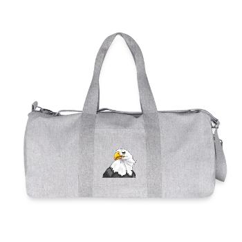 Portrait d’un aigle fier - Sac de sport en toile recyclée Stanley/Stella - gris chiné - Devant