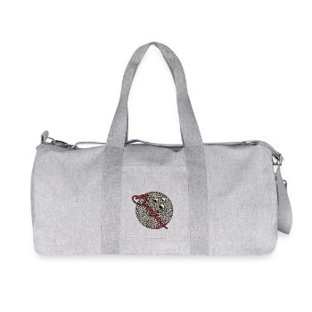 Bowling Bowlingbahn Strike Bowlingteam - Recycelte Canvas-Sporttasche von Stanley/Stella - Grau meliert - Vorne