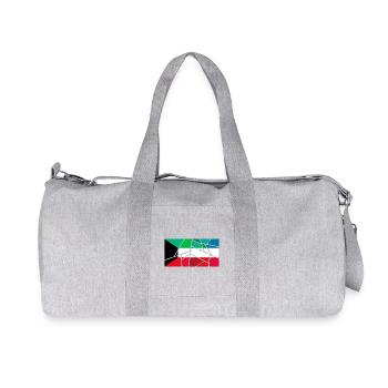 Flag Kuwait - Recycled Canvas Sports Bag by Stanley/Stella - heather grey - Front