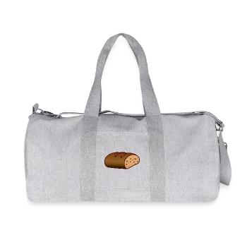 Brot Leib essen - Recycled Canvas Sports Bag by Stanley/Stella - heather grey - Front