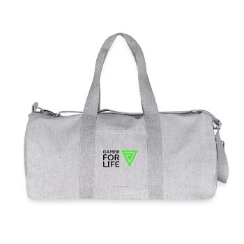 Sweatshirt vestes T-shirt blousons de gym - Sac de sport en toile recyclée Stanley/Stella - gris chiné - Devant