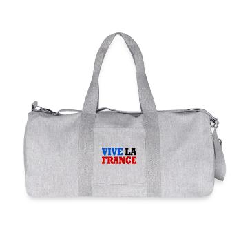 Vive la france - Recycled Canvas Sports Bag by Stanley/Stella - heather grey - Front