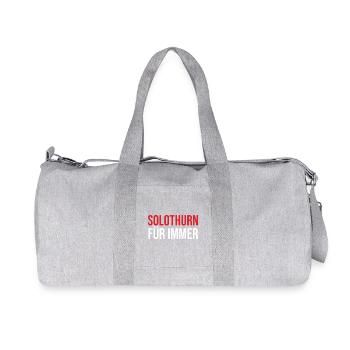 Solothurn Unzerstörbar Für Immer Design - Sac de sport en toile recyclée Stanley/Stella - gris chiné - Devant