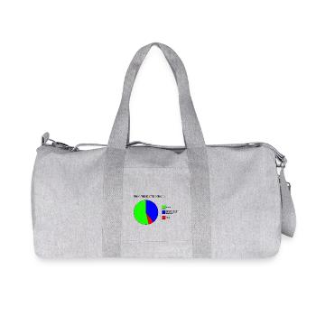 Prononciation française - Sac de sport en toile recyclée Stanley/Stella - gris chiné - Devant