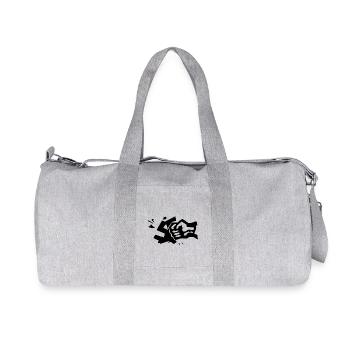 contre la droite - Sac de sport en toile recyclée Stanley/Stella - gris chiné - Devant
