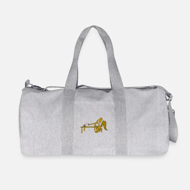 Der Ameisenbär - Recycelte Canvas-Sporttasche von Stanley/Stella - Grau meliert