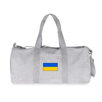 Ukraine - Sac de sport en toile recyclée Stanley/Stella - gris chiné - Devant