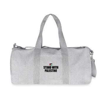 Stand with palestine - Recycled Canvas Sports Bag by Stanley/Stella - heather grey - Front