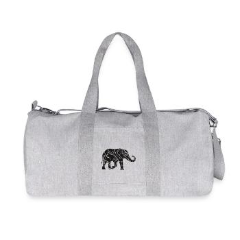 Elephant tattoo - Recycled Canvas Sports Bag by Stanley/Stella - heather grey - Front