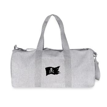 Drapeau Pirate Drapeau Drapeau Pirate Skull Ship - Sac de sport en toile recyclée Stanley/Stella - gris chiné - Devant