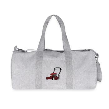 rasenmaeher lawn mower mowing machine2 - Recycled Canvas Sports Bag by Stanley/Stella - heather grey - Front