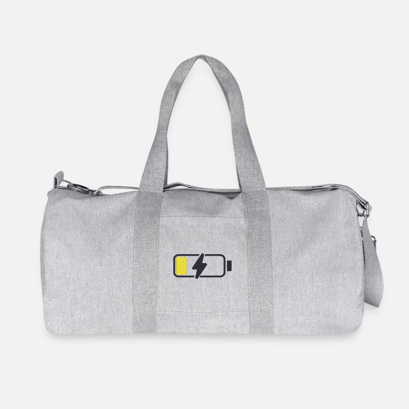 iPhone_Batterie - Recycelte Canvas-Sporttasche von Stanley/Stella - Grau meliert