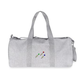 3 darts - Recycled Canvas Sports Bag by Stanley/Stella - heather grey - Front