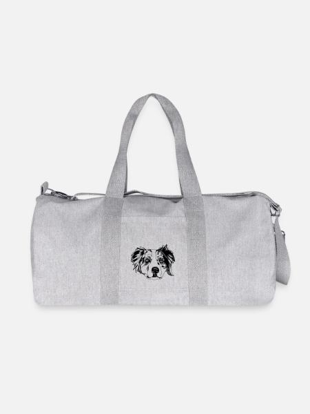 Australian Shepherd - Recycelte Canvas-Sporttasche von Stanley/Stella - Grau meliert
