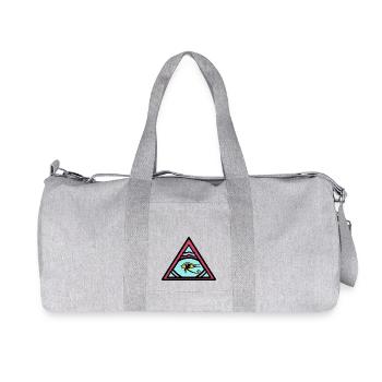 Illuminati Eye of Horus Gift idea - Recycled Canvas Sports Bag by Stanley/Stella - heather grey - Front