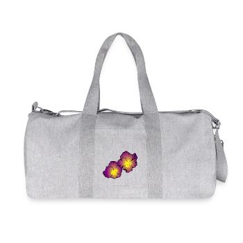 flowers flowers spring garden garden - Recycled Canvas Sports Bag by Stanley/Stella - heather grey - Front