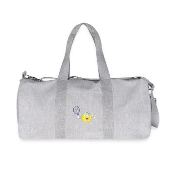 smiley smiley balle de tennis - Sac de sport en toile recyclée Stanley/Stella - gris chiné - Devant