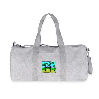 strauecher buesche shrubbery garten garden plants1 - Recycelte Canvas-Sporttasche von Stanley/Stella - Grau meliert - Vorne