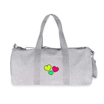 ICH HABE GERADE GEHEIRATET. Junggesellinnenabschied. VALENTINSTAG. PAAR. LIEBE - Recycelte Canvas-Sporttasche von Stanley/Stella - Grau meliert - Vorne
