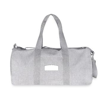 Writing field white | text field - Recycled Canvas Sports Bag by Stanley/Stella - heather grey - Front