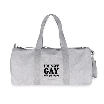 I'm not gay but 50$ is 50$ - Recycled Canvas Sports Bag by Stanley/Stella - heather grey - Front