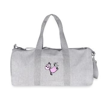 buckelndes drôles de cheval de bande dessinée - sauter - Sac de sport en toile recyclée Stanley/Stella - gris chiné - Devant