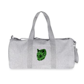 Green Panda - Recycelte Canvas-Sporttasche von Stanley/Stella - Grau meliert - Vorne
