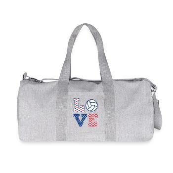 Volley-ball - Sac de sport en toile recyclée Stanley/Stella - gris chiné - Devant