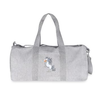 Climbing Horse in the flowing mane I Comic - Recycled Canvas Sports Bag by Stanley/Stella - heather grey - Front