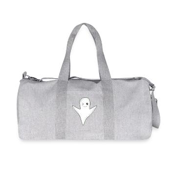 Kawaii Ghost Ghost Halloween Halloween Costume - Recycled Canvas Sports Bag by Stanley/Stella - heather grey - Front
