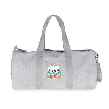 sternzeichen_gemini - Recycled Canvas Sports Bag by Stanley/Stella - heather grey - Front