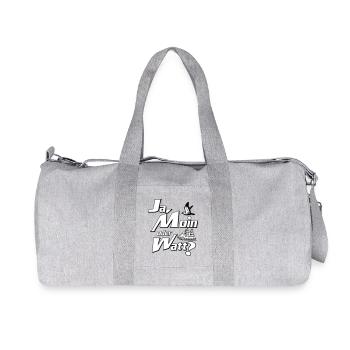 Yes, Moin or Watt? - Recycled Canvas Sports Bag by Stanley/Stella - heather grey - Front