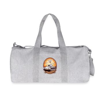 Chars avec colombes de la paix - Sac de sport en toile recyclée Stanley/Stella - gris chiné - Devant