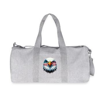Eagle - Recycled Canvas Sports Bag by Stanley/Stella - heather grey - Front