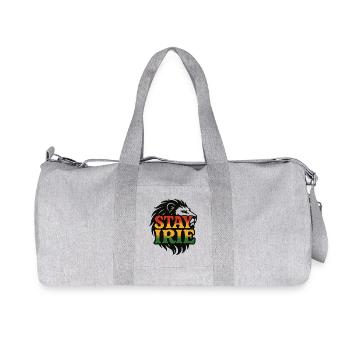 Séjour Irie Reggae Lion Rasta Vibes Jamaïque - Sac de sport en toile recyclée Stanley/Stella - gris chiné - Devant