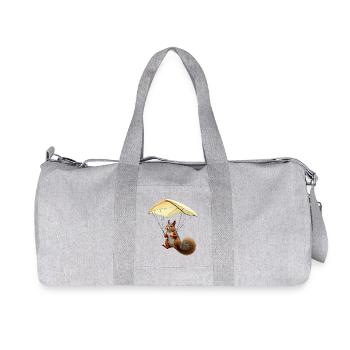 Flying Squirrel - Recycled Canvas Sports Bag by Stanley/Stella - heather grey - Front