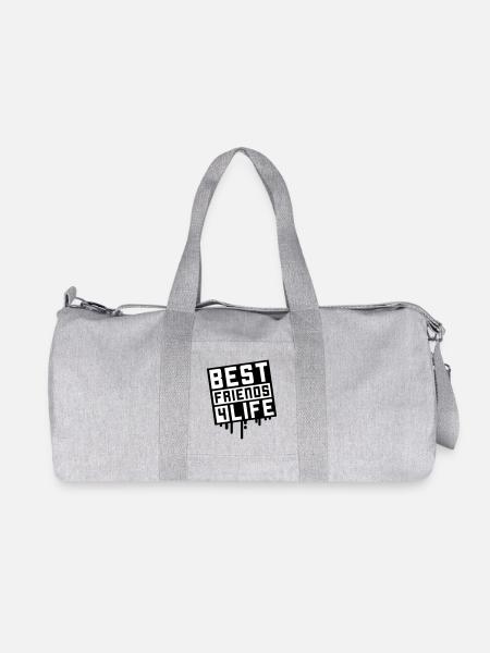 Meilleurs amis pour la vie - Sac de sport en toile recyclée Stanley/Stella - gris chiné