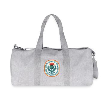 Thistle Patch: Geschichte der rebellischen Frauen - Recycelte Canvas-Sporttasche von Stanley/Stella - Grau meliert - Vorne